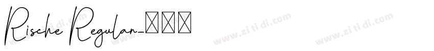 Rische Regular字体转换